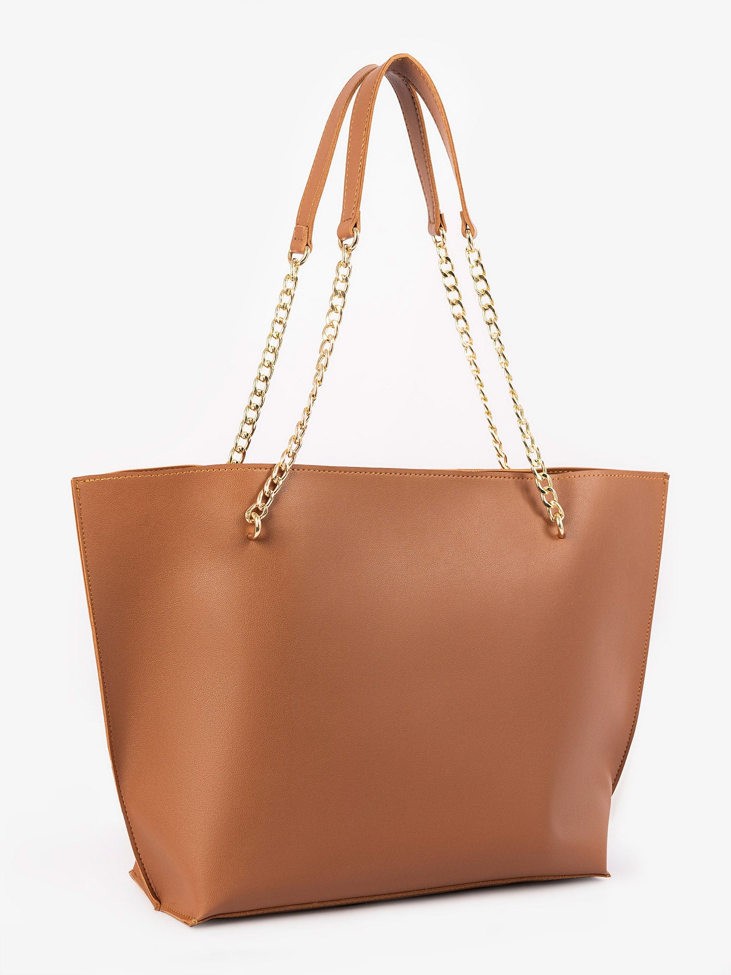 Brown Wave Tote Bag