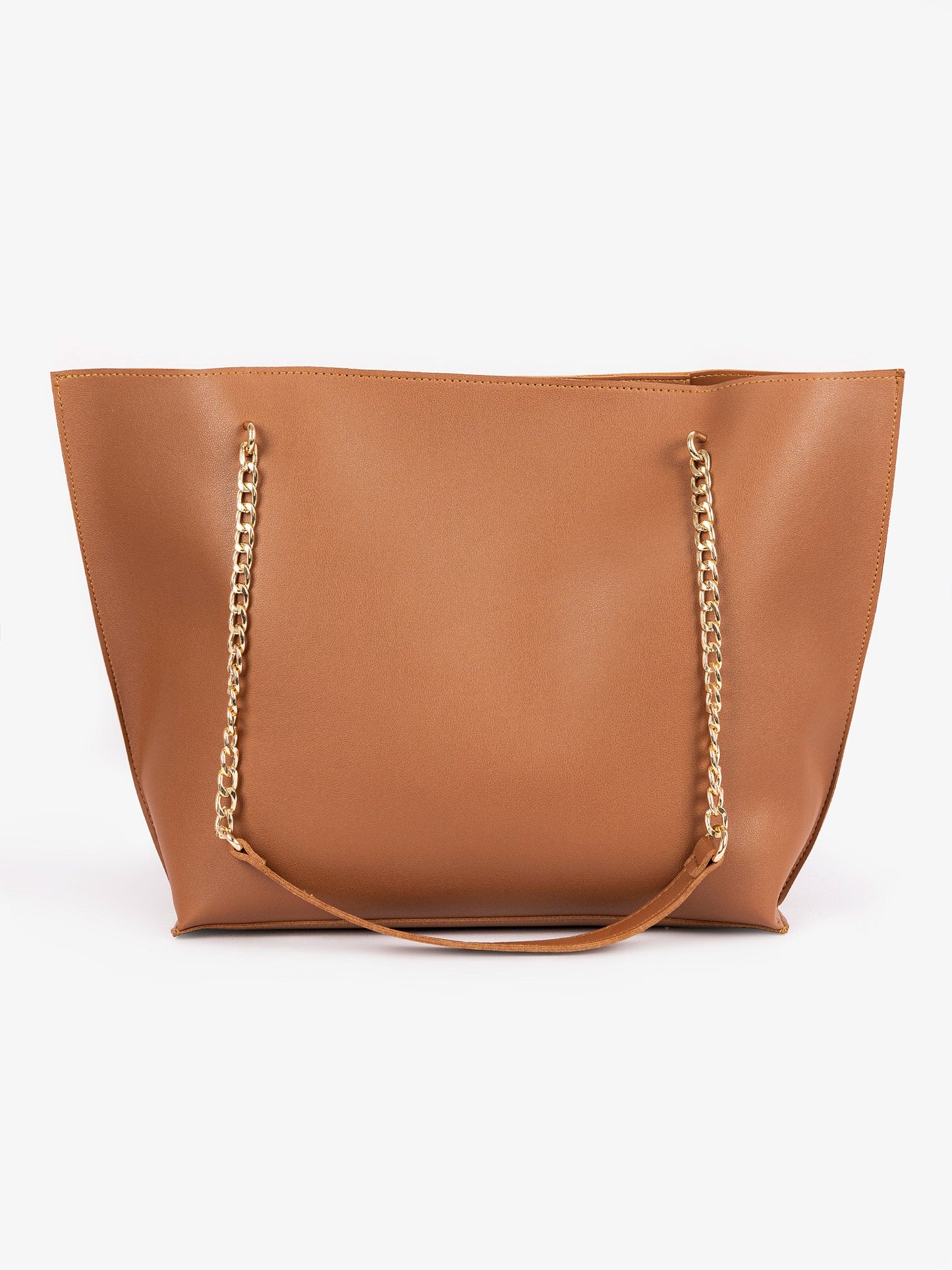 Brown Wave Tote Bag