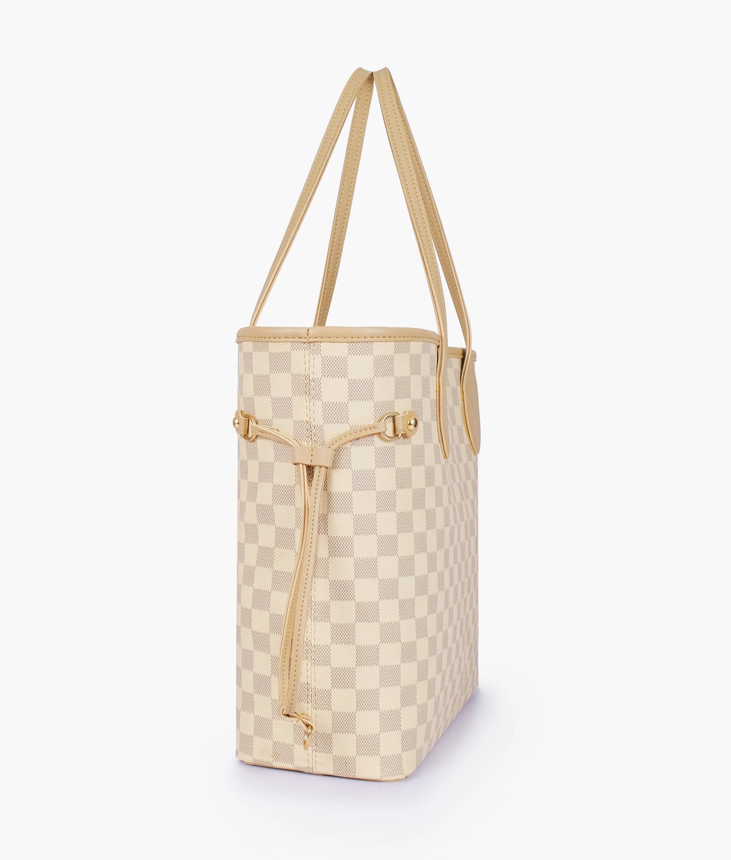 Off-white checkered neverfull tote bag